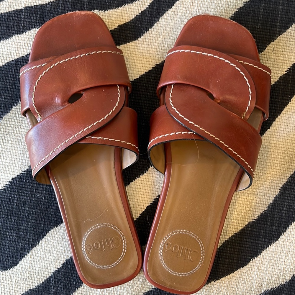 Chloe Corvette slide sandal